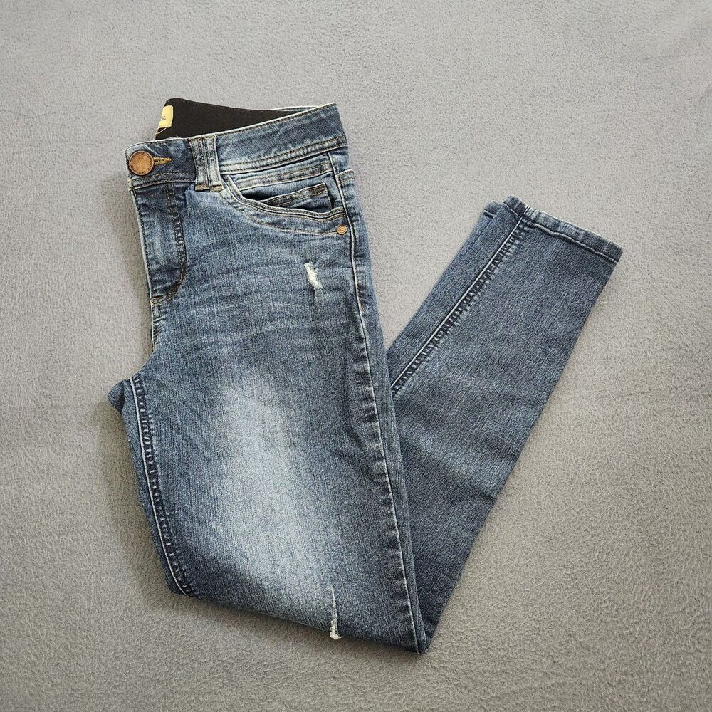 Democracy Ab Technology Women 6 Mid Rise Distressed Skinny Jeans